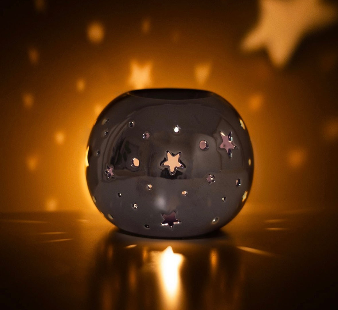 Purple iridescent star melter