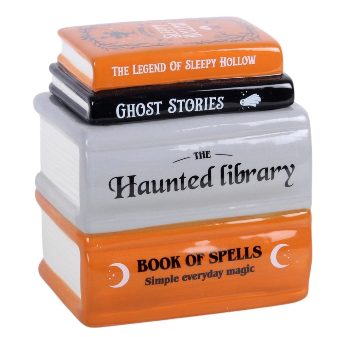 Haunted library book stack wax melter