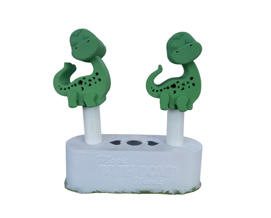 Dino bath bomb wand