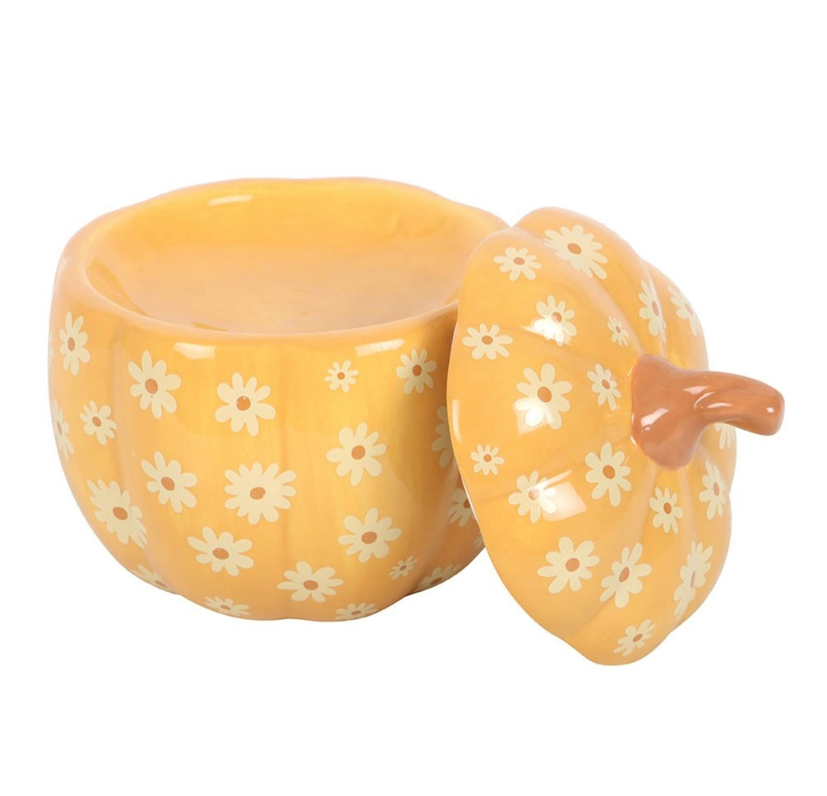Floral pumpkin wax melter