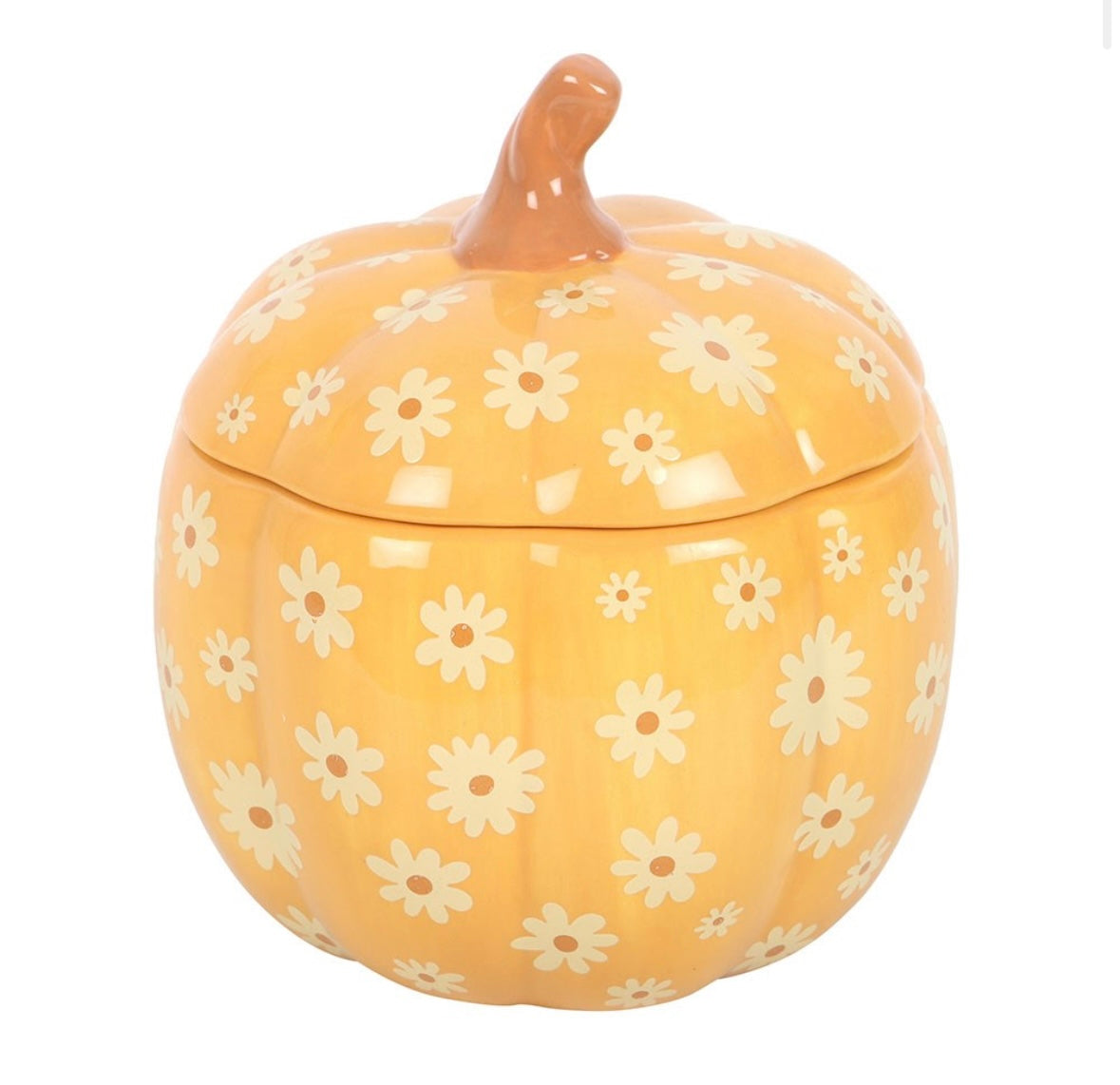Floral pumpkin wax melter