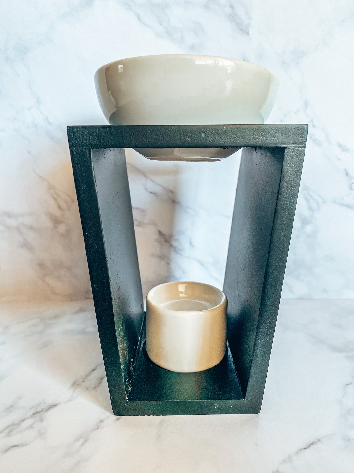 Wooden wax burner