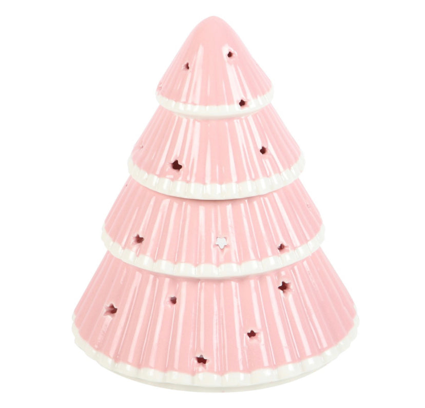 Pink Christmas tree wax warmer