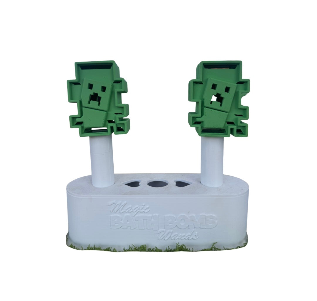 Creeper bath bomb wand