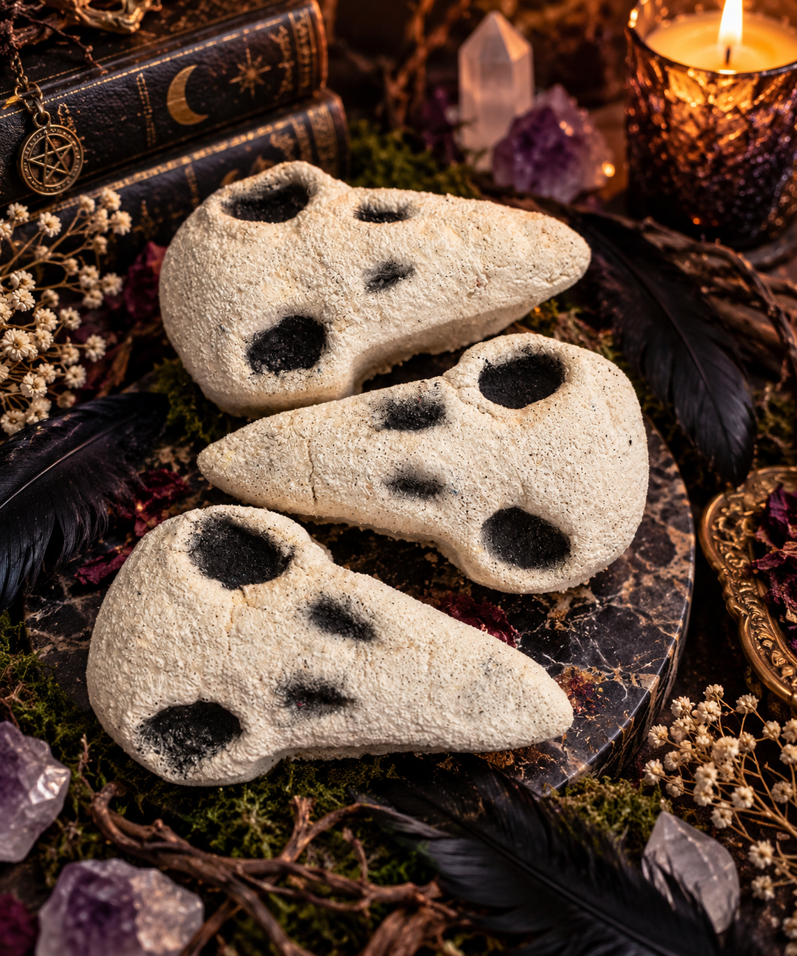 Ravens Skull bath bomb