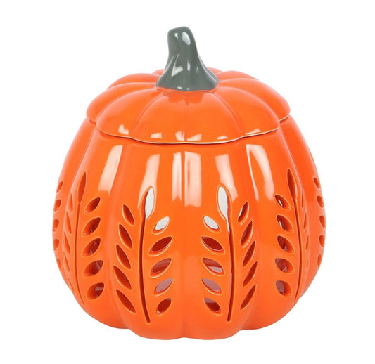 Orange pumpkin cut out wax melter