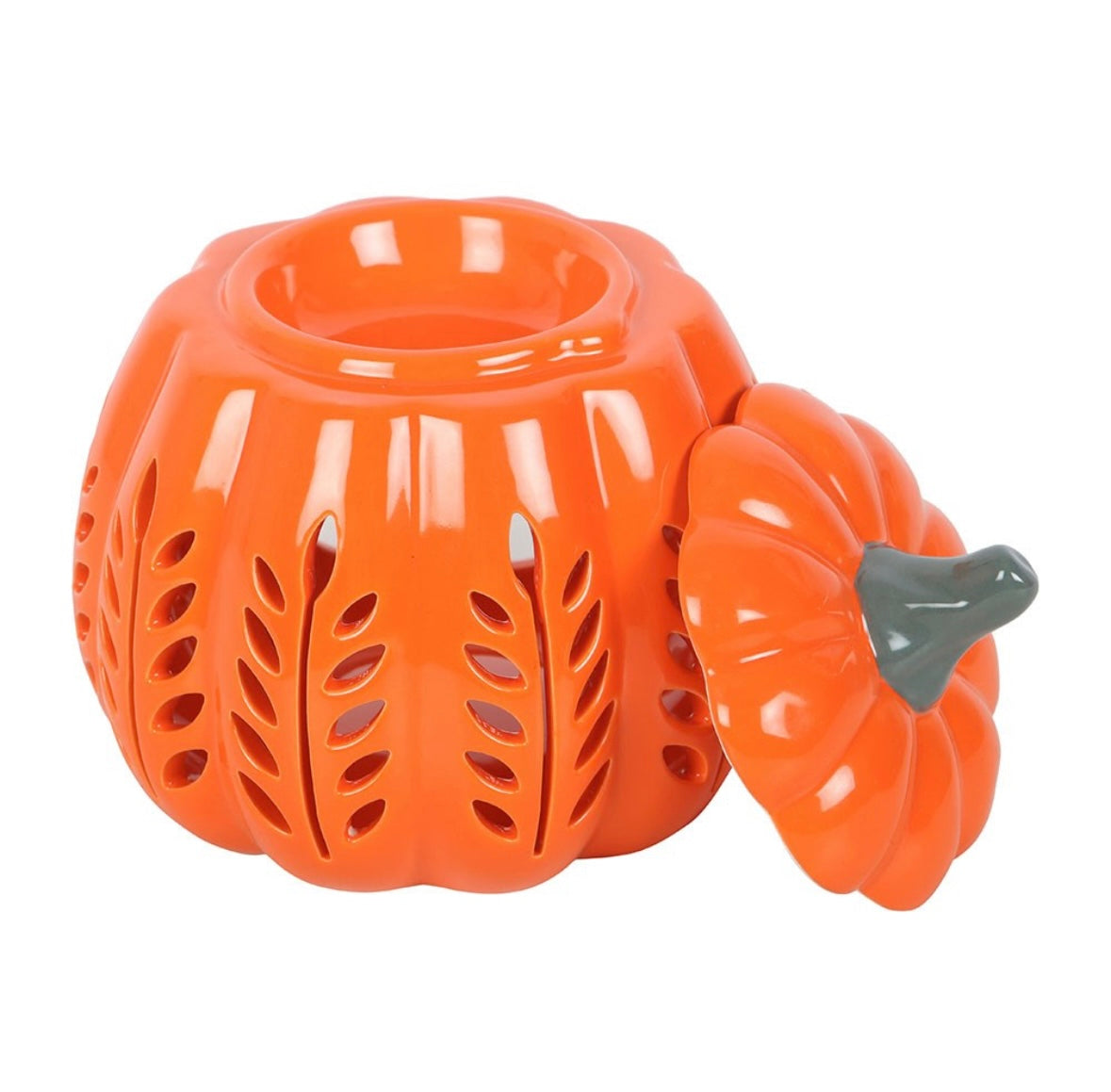Orange pumpkin cut out wax melter