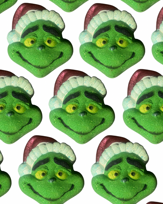 Grinch bath bomb