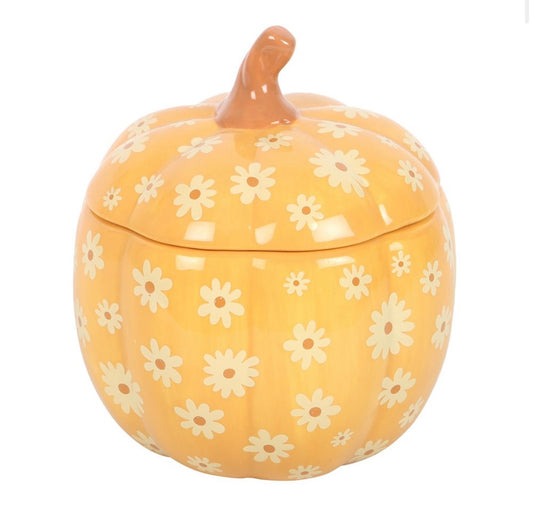 Floral pumpkin wax melter