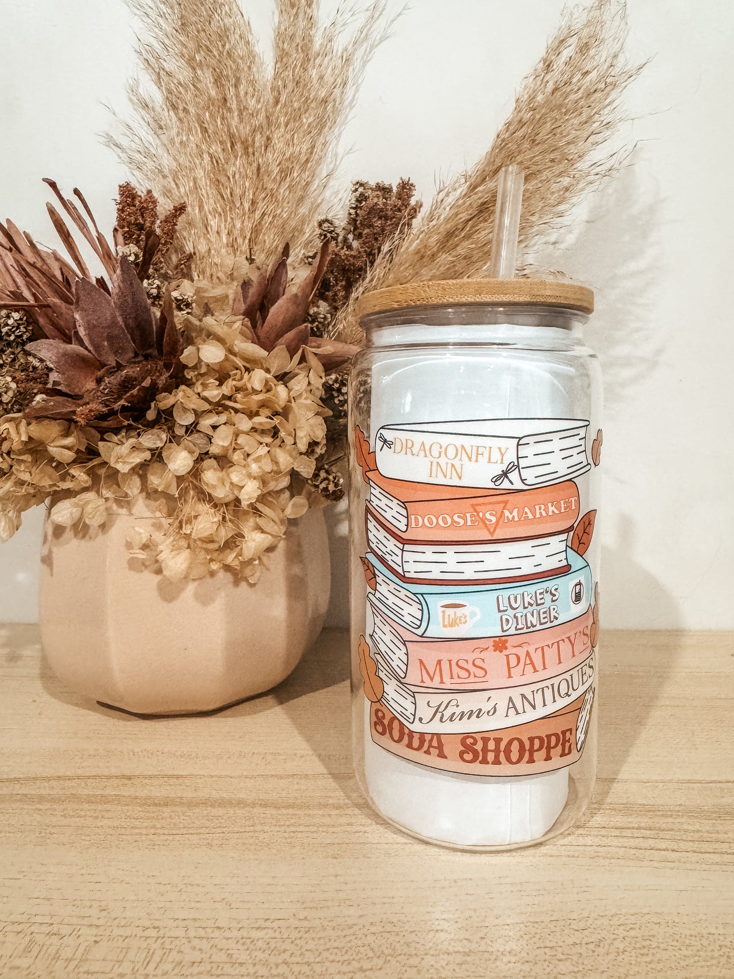 Stars hollow bookstack cup