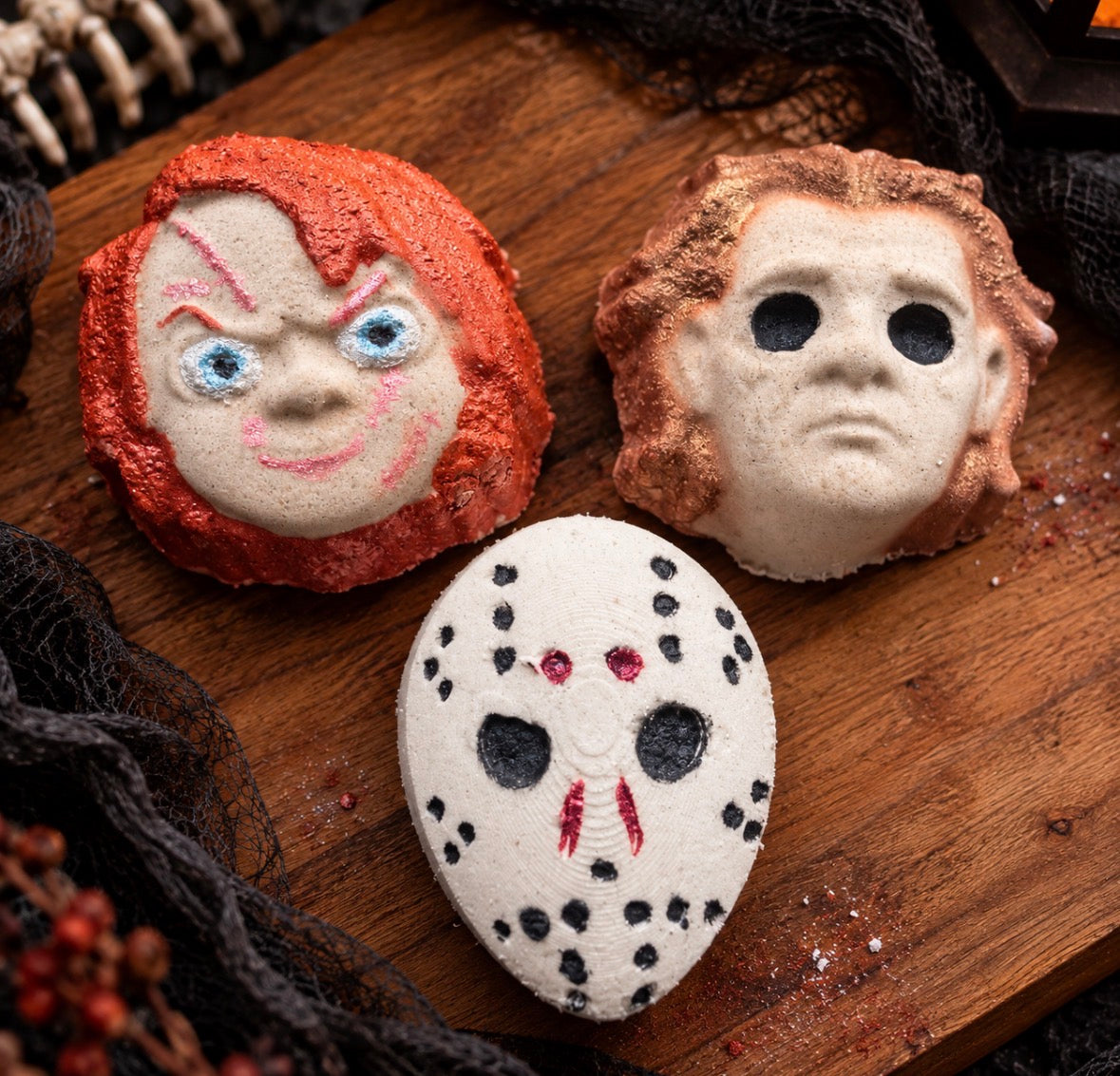Horror Icons bath bombs