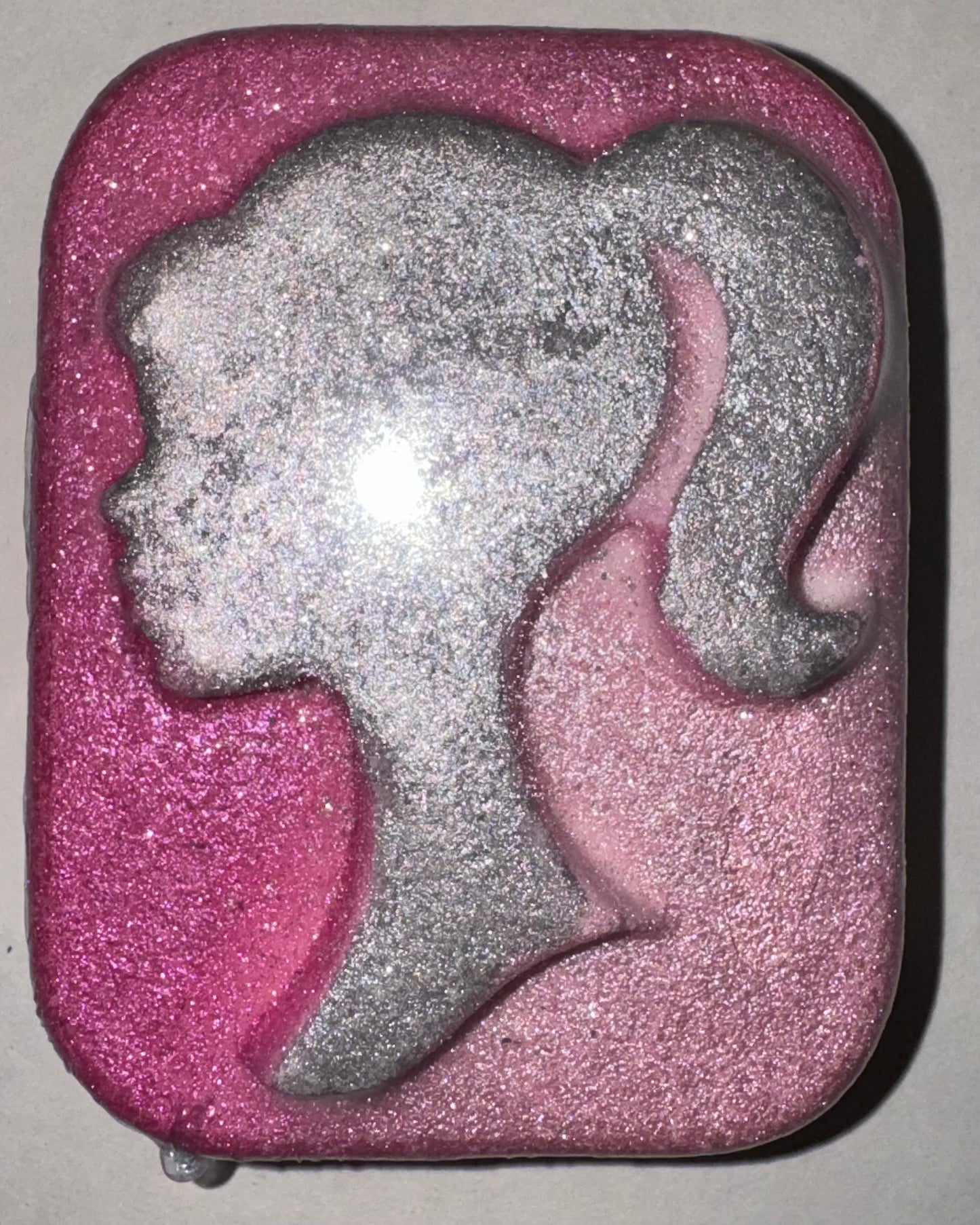 Barbie silhouette bath bomb