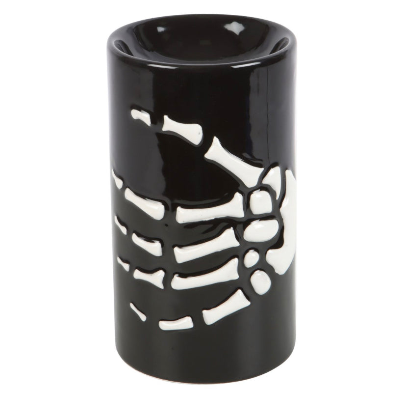 Skeleton hand wax warmer